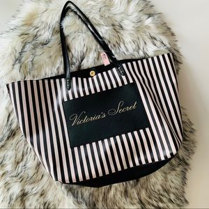 Victoria Secret Large Striped Tote